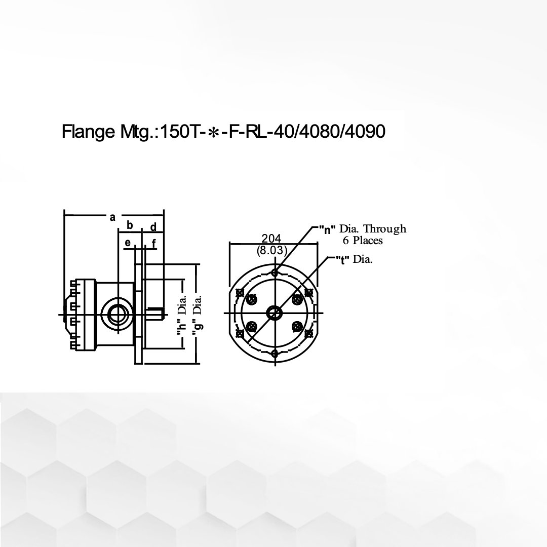 150T-75-F-RL-4090 | Fixed Displacement Vane Pump 150T-75-F-RL-4090 | Fixed Displacement Vane Pump
